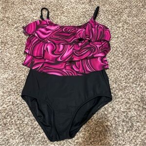 T.H.E. One piece swimsuit/ size 16 (fits 14 too)